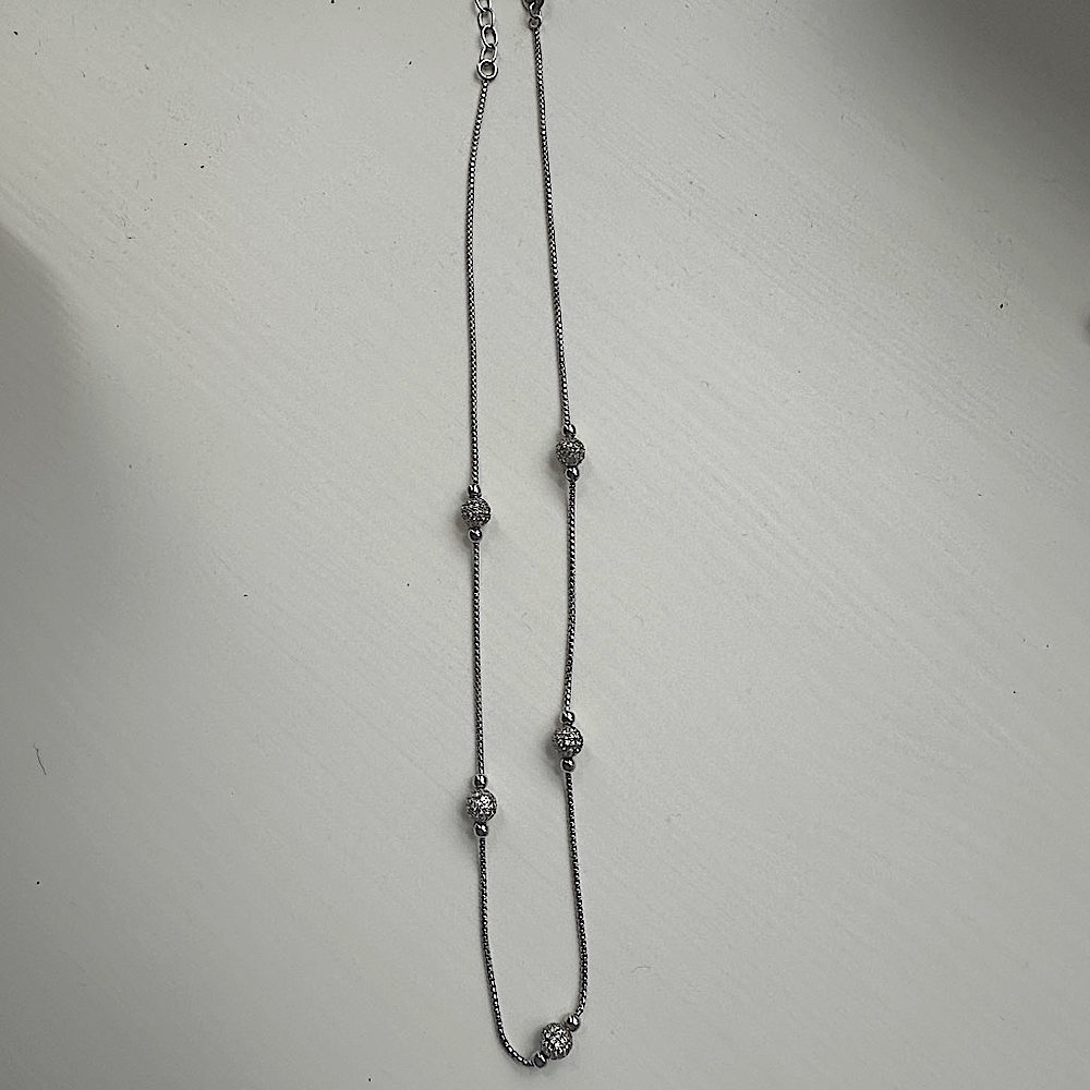 Charles Garnier Sterling Silver bead necklace